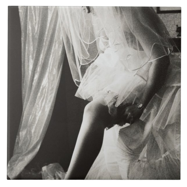 <Preparing> by Kim Koza Ceramic Tile (Front)