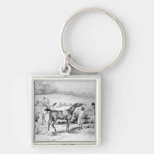 Preparing for a Race Keychain