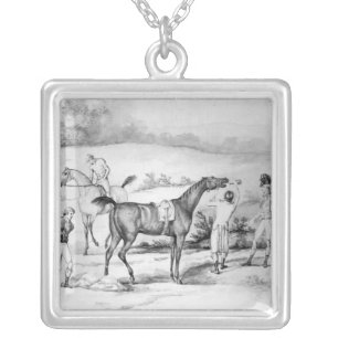 Preparing for a Race Silver Plated Necklace