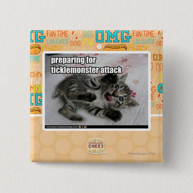 Preparing For Ticklemonster Attack Button (Front)