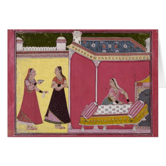 Preparing the Bed, Bilaspur, c.1690-1700 Cards (Front Horizontal)