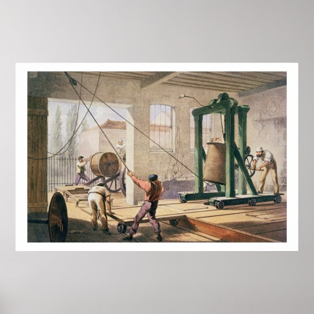 Preparing the Cable, from 'The Atlantic Telegraph' Poster (Front)