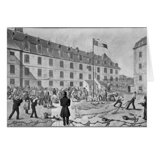 Preparing the shackling of the convicts cards (Front Horizontal)