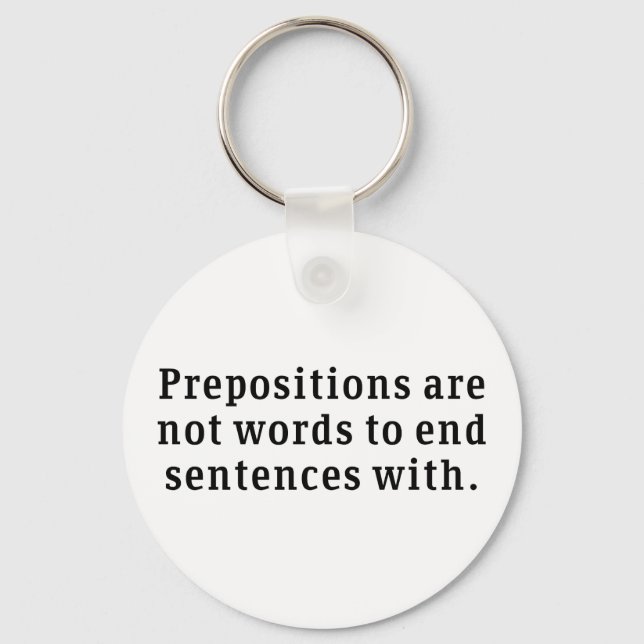 Prepositions Keychain (Front)
