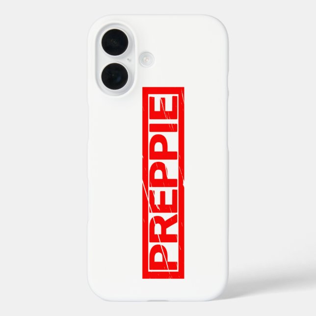 Preppie Stamp Case-Mate iPhone Case (Back)
