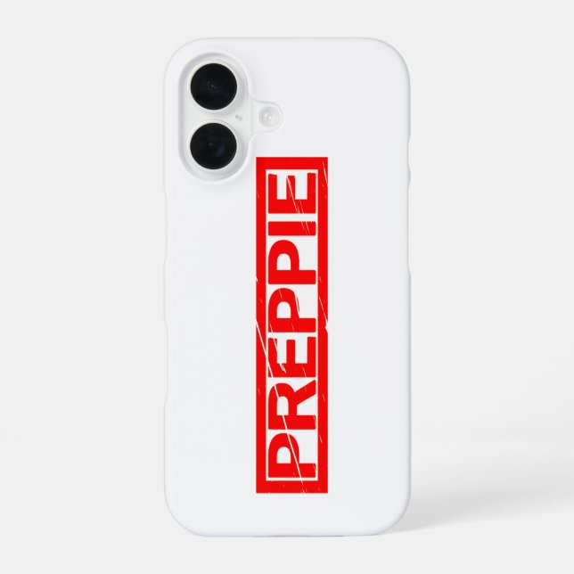 Preppie Stamp Iphone Case (Back)