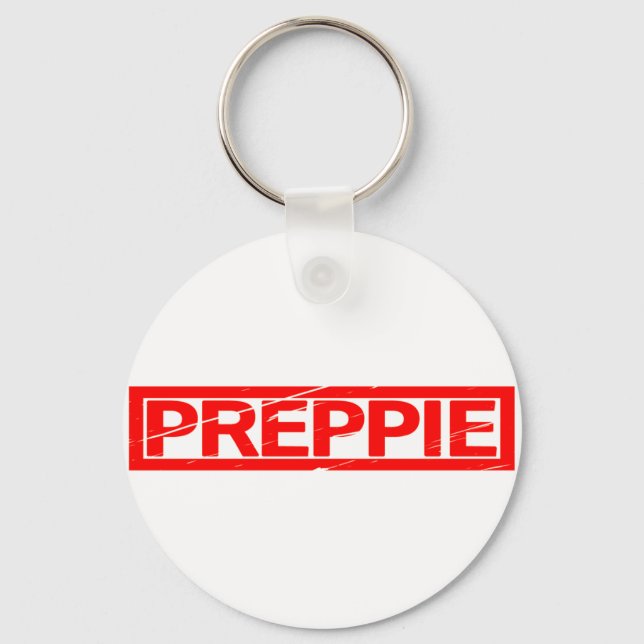 Preppie Stamp Keychain (Front)