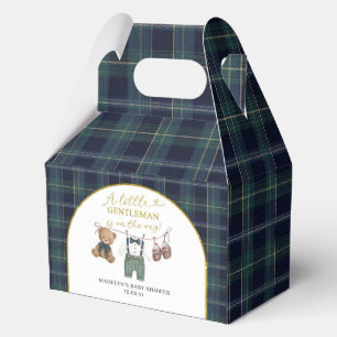 Preppy a little gentleman Baby Shower Favor Boxes