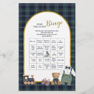 Preppy a little gentleman Find The Guest Bingo