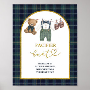 Preppy a little gentleman Pacifier Hunt Poster