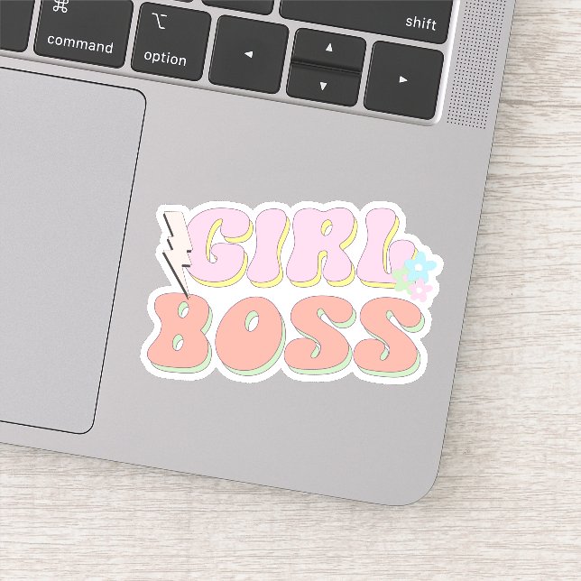 Preppy Aesthetic Girl Boss  Sticker (Detail)