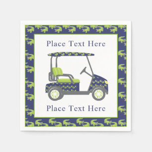 Preppy Alligators Golf Cart Napkins