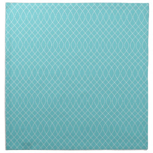 Preppy Aqua Spiral Napkin