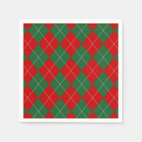 Preppy Argyle Tartan Diamond Plaid Red Green