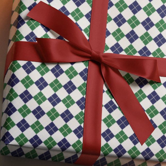 Preppy Argyle Wrapping Paper (Creator Uploaded)