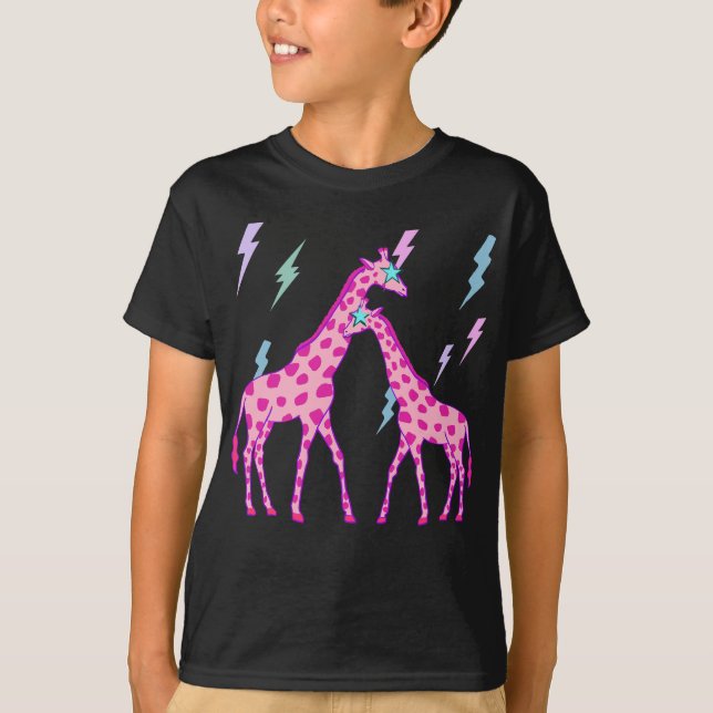 Preppy Art Giraffe, Preppy Art, Giraffe Lover  T-Shirt (Front)