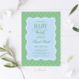 Preppy Baby Brunch Invitation