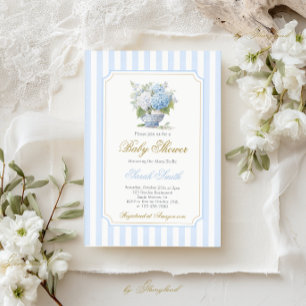 Preppy Baby Shower Boy Invitation