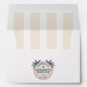Preppy Bachelorette Beach Club Coastal Envelope