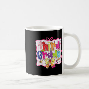 Preppy Back To School Coquette Third Grade Girly C Coffee Mug