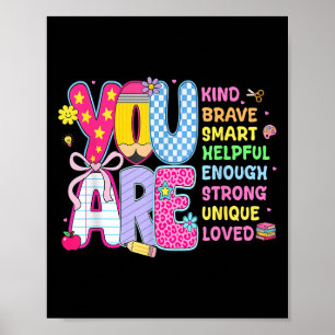 Preppy Back To School First Day Of School You Are  Poster