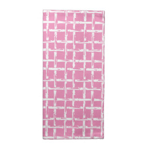 Preppy Bamboo – Pink Coastal Coordinate Cloth Napkin