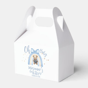  Preppy Bear Overalls Boy Casual Baby Shower   Favor Boxes