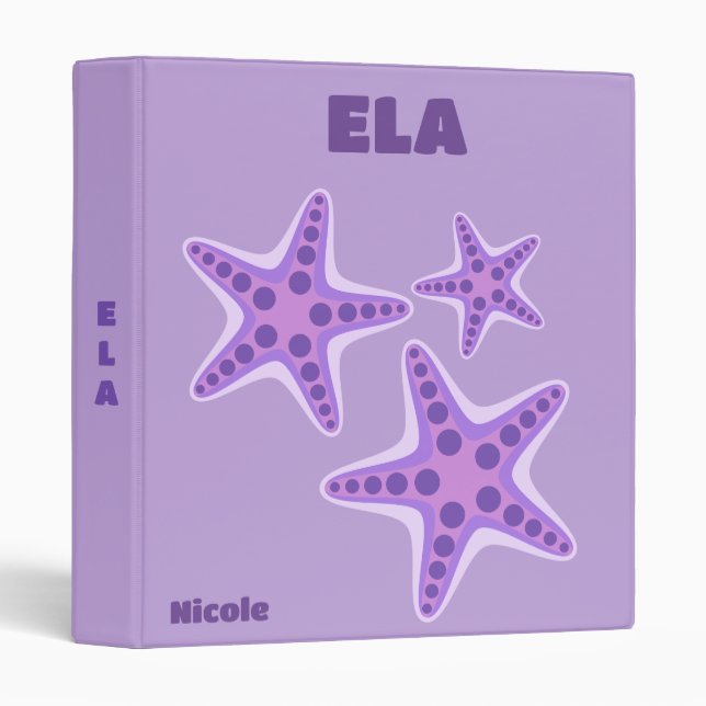 Preppy Binder, Aesthetic Binder (Front/Spine)