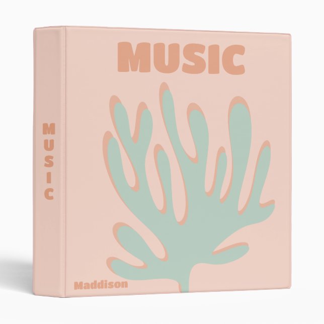 Preppy Binder, Preppy School Supplies 3 Ring Binde Binder (Front/Spine)