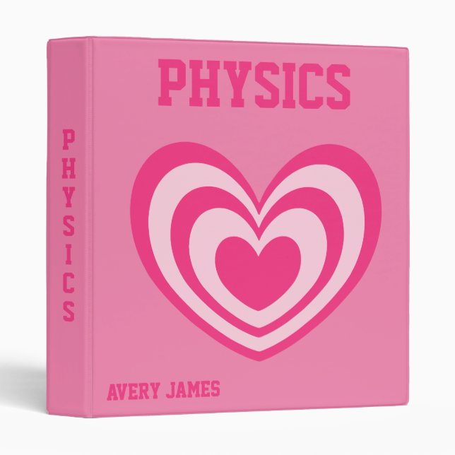 Preppy Binder, Preppy School Supplies 3 Ring Binder (Front/Spine)