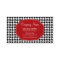 Preppy Black and Red Houndstooth Pattern
