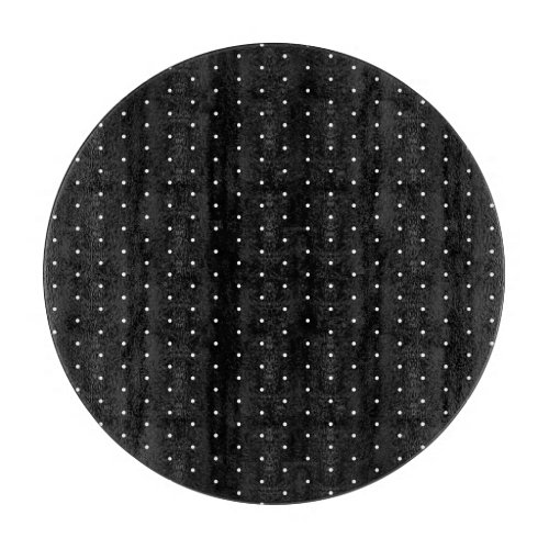  Preppy Black and White Tiny Polka Dots Pattern Cutting Board
