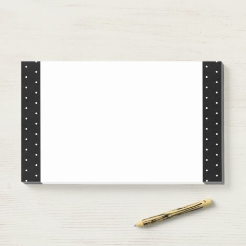  Preppy Black and White Tiny Polka Dots Pattern Post_it Notes