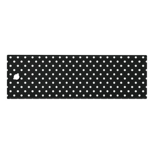  Preppy Black and White Tiny Polka Dots Pattern Ruler