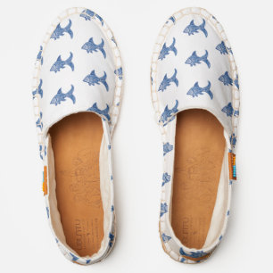 Preppy Blue Fish Espadrilles