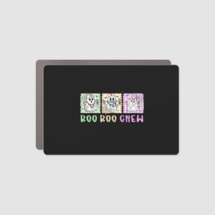 Preppy Boo Crew Nurse Halloween Costume Women Men Car Magnet