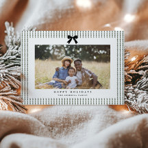 Preppy Bow Pine Stripe Photo