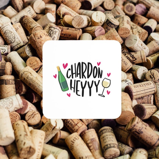 Preppy Chardonnay Funny Beverage Coaster (Creator Uploaded)