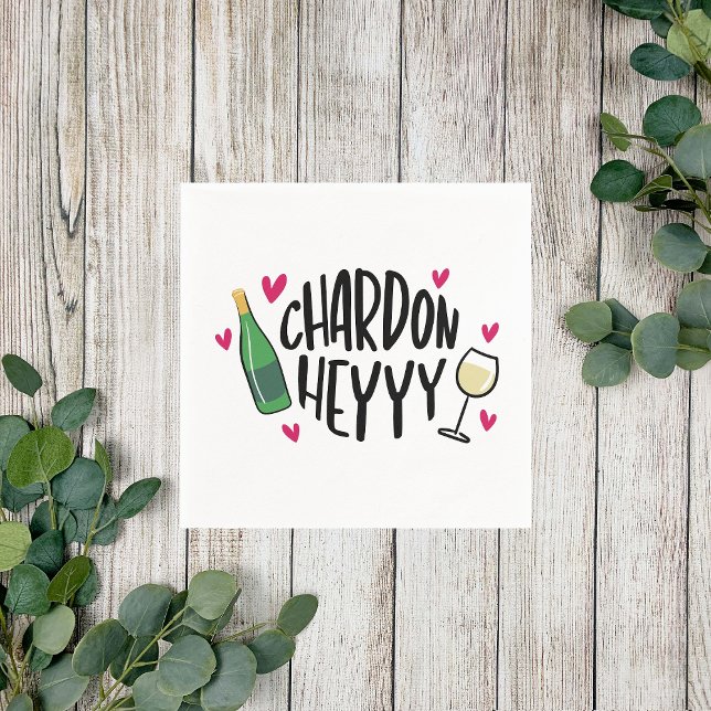 Preppy Chardonnay Funny Napkins (Creator Uploaded)