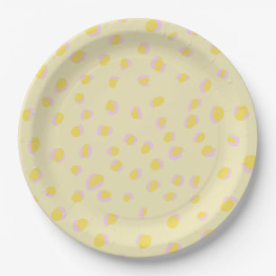Preppy Cheetah Print Paper Plates