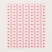 Preppy Cherry Stripes - Pink and Off White (Inside Unfolded)