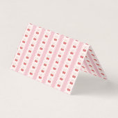 Preppy Cherry Stripes - Pink and Off White (Back)
