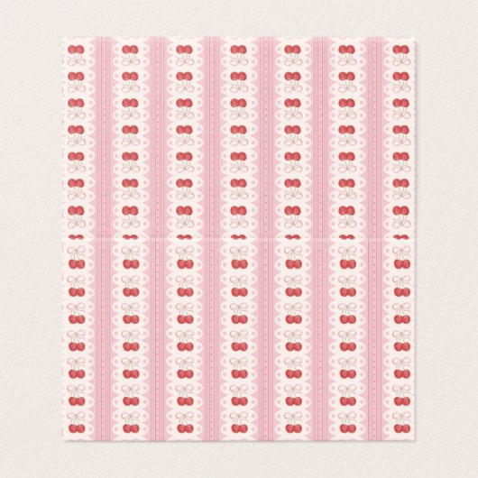 Preppy Cherry Stripes - Pink and Off White (Outside Unfolded)
