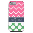 Preppy Chevron Dot Mally Mac iPhone 6 case