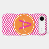 Preppy Chevron in Hot Pink Case-Mate iPhone Case (Back (Horizontal))