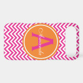 Preppy Chevron in Hot Pink Case-Mate iPhone Case (Back (Horizontal))