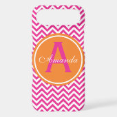 Preppy Chevron in Hot Pink Case-Mate iPhone Case (Back)