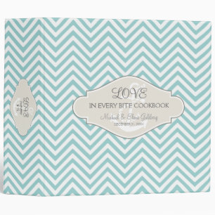 Preppy Chevron Stripe Modern Monogrammed Name Binder