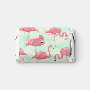 Preppy Chic Elegant Pink Flamingo Pattern Hershey's Miniatures