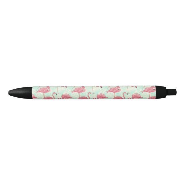 Preppy Chic Elegant Pink Flamingo Pattern Pen (Front)